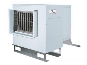 Конденсационные подвесные канальные газовые герметичные воздухонагреватели для помещений с модуляцией тепловой мощности для внутренней установки.